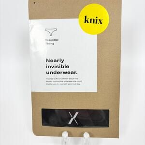 Knix Essential Thong‎ M Underwear Panties Seamless Performance Zebra New Sealed